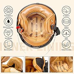 Open Face Motorcycle Helmet with Wind Anti-Scratch