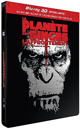 La Planète des Singes : L'Affrontement - Combo Blu-ray3D + Blu-ray+ DVD - Édition Limitée boîtier SteelBook