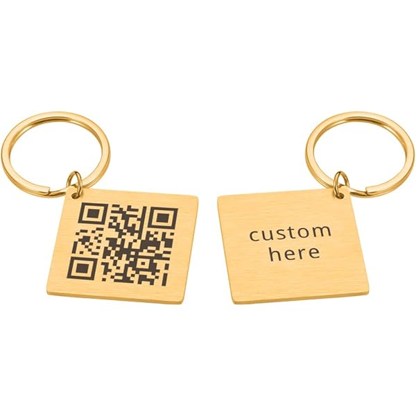 Amazon.com: Personalized QR code Tags Music Keychain with QR