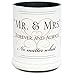 Mr & Mrs Forever and Always Ceramic Stoneware Electric Large Jar Candle Warmer