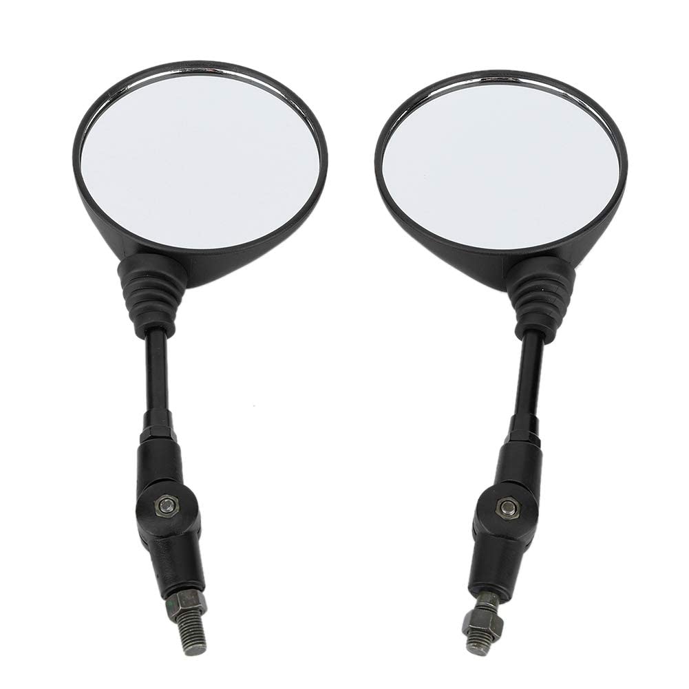 Aramox Motorcycle Round Rearview Mirrors, Universal Folding Rear View Mirror with 10mm Screws
