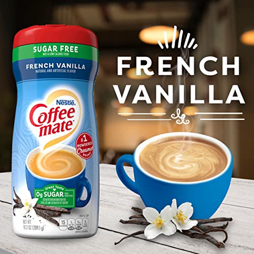 Nestle Coffee mate Sugar Free French Vanilla Coffee Creamer Powder