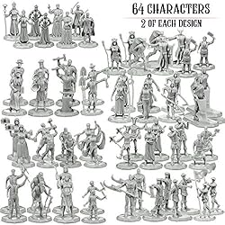 Townsfolk Mini Fantasy Figures Set- 64 Non Player