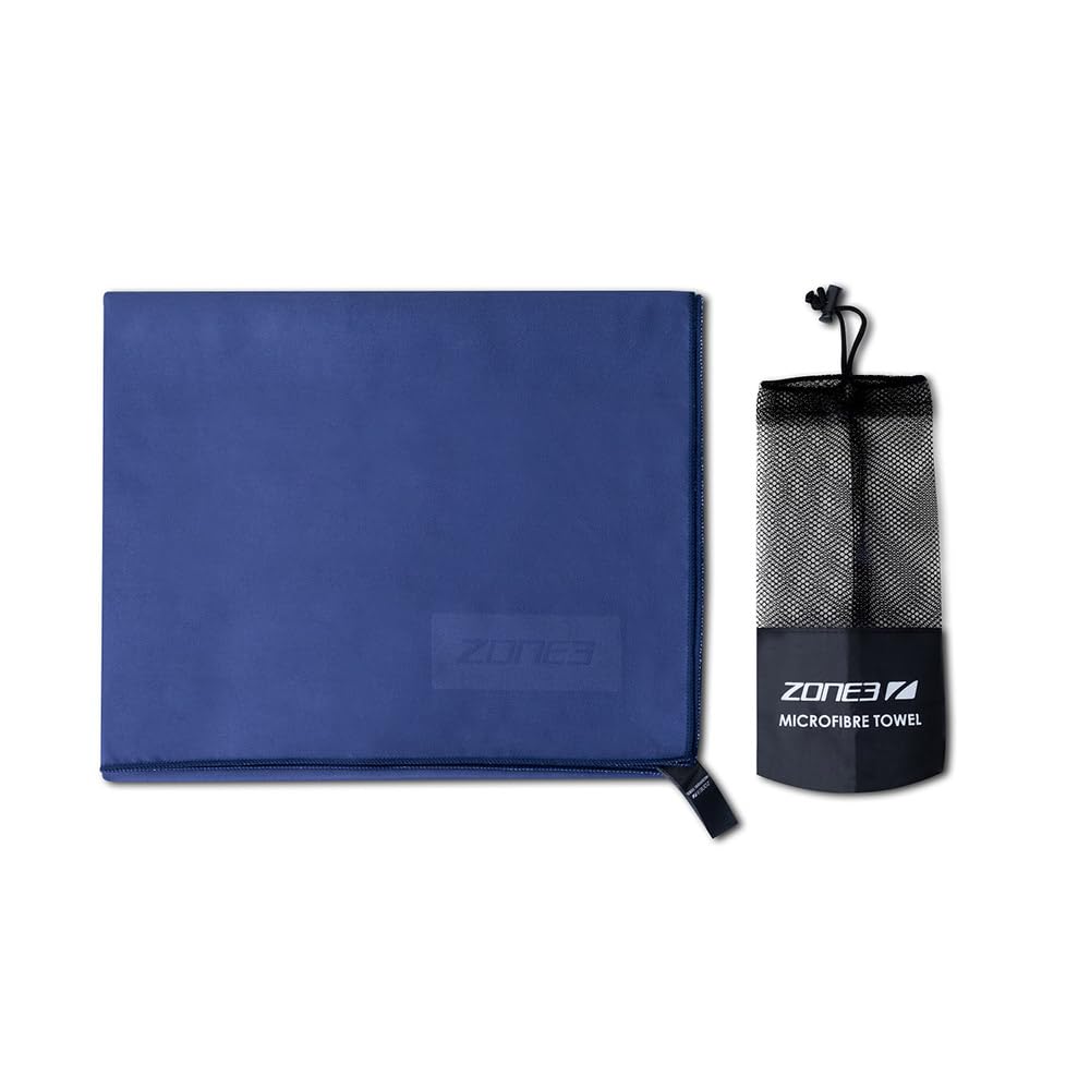 ZONE3 Large Micro Fibre Towel -Super Absorbent Lightweight Beach Towel For Swim, Race, Training - 80cm x 150cm When Folded Out