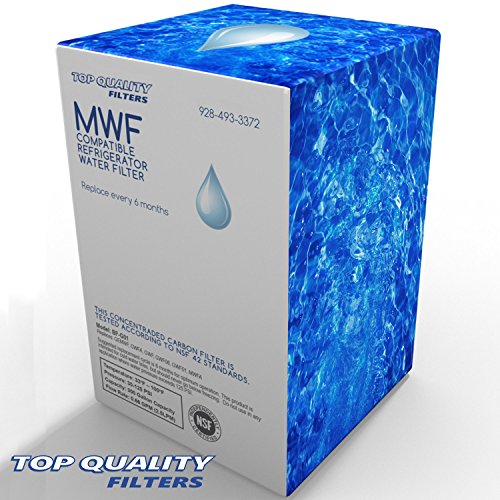 Bluefall 4-Pack Replacement Refrigerator Water Filters - Compatible With GE MWF / GWF Series