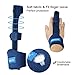 BMBZON Finger Splint Finger Splint Finger Phalanx and Metacarpal Fixation Belt Adjustable Pinky Finger Splint Malleable Metallic Hand Splint Pain Relief Finger Support