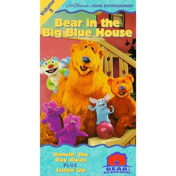 Amazon Com Bear In The Big Blue House Vol 3 Dancin The Day Away Listen Up Vhs Noel Macneal Peter Linz Vicki Eibner Tyler Bunch Lynne Thigpen Tara Mooney James