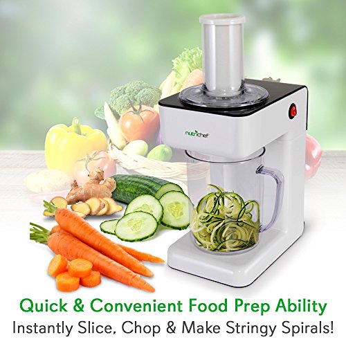 Electric Food Chopper Zoodle Maker 3in1 Vegetable Processor