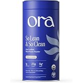 Ora Organic Vegan Protein Powder for Women &amp; Men - Vanilla, 20 Servings | Third-party tested | Stevia-free | Gluten-free | Clean protein powder | 0g sugar, 1g net carbs