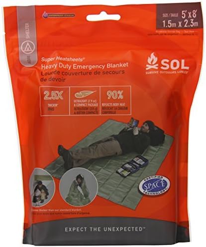 Survive Outdoors Longer Heavy Duty Emergency Blanket, 0.412 Pound by Survive Outdoors Longer