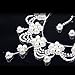 LING'S SHOP Charm Wedding Bridal Crystal Rhinestone Pearl Pendant Necklace Earring Plated Jewelry Set