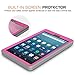 MoKo Case for Fire HD 8 2016 Tablet - [Heavy Duty] Full Body Rugged Cover with Built-in Screen Protector for Amazon Fire HD 8 (Previous 6th Generation - 2016 Release ONLY), Magenta & Gray