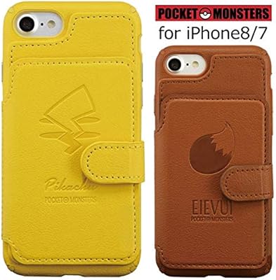 Amazon カラー ピカチュウ Iphone8 Iphone7 ポケットモンスター フラップケース ポケット付き キャラクター ハードケース バック 手帳型 背面カバー カード収納 シンプル グッズ ポケモン ピカチュウ イーブイ アイフォン Iphone8ケース Iphone 8 7 スマホカバー