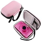 WERJIA Hard EVA Travel Case for Nikon COOLPIX A10/W100 Digital Camera (Small, Pink)