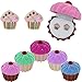 Cupcake Pierced Earrings w/ Crystal Sprinkles in Cupcake Velour Gift Box