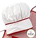 KidKraft Tasty Treats Chef Apron, Hat and Accessory Set for Kids - Red, Gift for Ages 3+