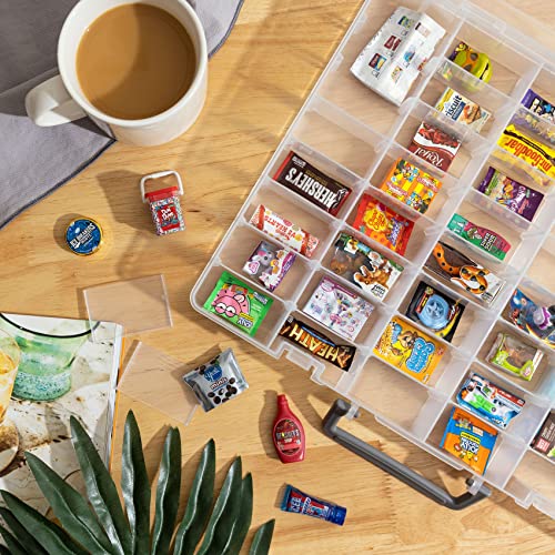 MYMOON HOME Plastic Toy Storage Case Compatible with Mini Brands