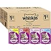 Whiskas-1-Cat-Food-Pouches-Mixed-Selection-in-Jelly-100-g-Pack-of-84 Whiskas wet pouches, delicious and tasty poultry selection in jelly, suitable for adult cats aged 1+, megapack (84 x 100…