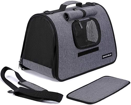 NNA Foldable Pet Carrier Waterproof, Portable Pet Travel Bag for Cats &Small Dogs, Pet Cage with Locking Safety Zippers