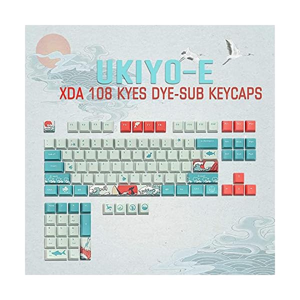 Keycaps-108-PBT-Heat-Sublimation-XDA-Profile-Japanese-Coral-Sea-Keycap-for-Cherry-Mx-Gateron-Kailh-Switch-Mechanical-Keyboard Keycaps 108 PBT Heat Sublimation XDA Profile Japanese Coral Sea Keycap for Cherry Mx Gateron Kailh Switch Mechanical…