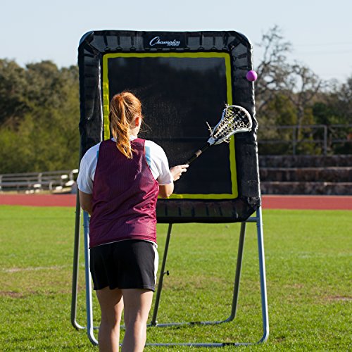 Champion Sports Deluxe Lacrosse Target Ball Return Bounce Back Net Set