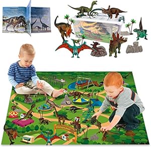 LOYO-Dinosaur-Toy-Figure-with-Playmat-24-Pcs-Kids-Realistic-Dinosaur-Playset-Educational-Learning-Toy-for-Toddlers-Boys LOYO Dinosaur Toy Figure with Playmat - 24 Pcs Kids Realistic Dinosaur Playset Educational Learning Toy for Toddlers…