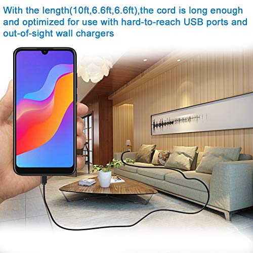 Power Extension Cable for Wyze Cam Pan,WyzeCam,Kasa Cam,YI Dome Home Camera,Furbo Dog,Nest Cam,Blink,Netvue,Oculus Go,Arlo Pro Q,Amazon Cloud Camera,Charging Cord for Home Security Camera 10Ft