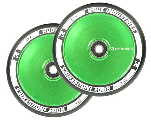 Root Industries Air Wheels green/black - 110mm (Pair)