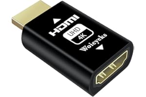 Woieyeks 4K HDMI EDID Emulator Passthrough Adapter,Female Port Connected to an External Display,for Extender/KVM Switch/AV Receiver/Video Splitters Support 3840x2160@60HZ,1080@60/120HZ(1 Pack)