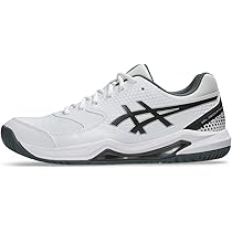 ASICS Tênis masculino Gel-Dedicate 8 Pickleball, Branco/bronze, 42