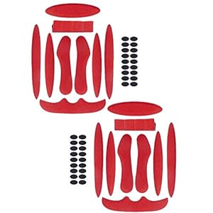 2 Sätze Helm Polster-Schaumstoff-Kit, Ersatzschaumpolster Schwamm Helmpolster für Fahrrad-Motorrad Fahrradhel