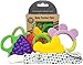 Ike & Leo Teething Toys: Baby Infant and Toddler with Pacifier Clip/Teether Holder, Best for Sore Gums Pain Relief, Eco Friendly BPA Free & Freezer Safe, Set of 4 Silicone Teethers