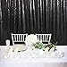 QueenDream Black Sequin Backdrop 4FT x 6.5FT Photography Background Sequin Fabric Photo Booth Backdrop Collapsible Video Studio Background Ideal for Curtain Wedding Halloween Other Event Decor