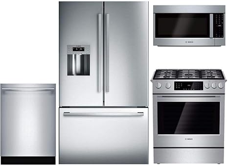 Amazon.com: Bosch B26FT50SNS - Juego de 4 piezas de acero ...