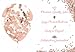Marca Rose Gold Confetti Balloons | Large 18 Inch Premium Quality Latex | Elegant Foil Balloon Set with Ribbon and Extra Confetti | for Wedding, Birthday, Proposal, and Bridal Shower Decorations