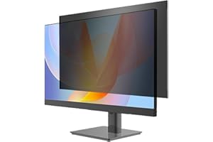 SENECESLI Hanging Computer Privacy Filter 24 Inch, Magnetic Privacy Screen for Computer Monitor, 16:9 Aspect Ratio, Removable