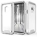 Zizo ION Series Compatible with Samsung Galaxy S9 Case Military Grade Drop Tested with Tempered Glass Screen Protector Silver Clear