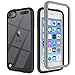 iPod Touch 7 Case Touch 6 Case Touch 5 Case, Re-sport Shockproof Dustproof Anti-Scratch Full Body Protective Cover Case Built-in Screen Protector Compatible with iPod Touch 5th/6th/7th - Black