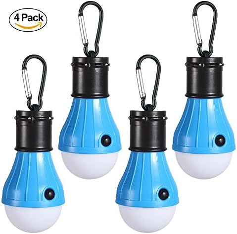 LED Camping Light, LENPOW Portable Tent Lantern 4 Modes Emergency Lamp Bulb, Bug Out Bag Equipment for Outdoor Activities Backpacking Hurricane Snowstorm Outage, Water Resistant Night light