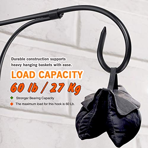 Plant Brackets for Hanging Baskets, 2pcs 11 Inch Iron Wall Mount Plant