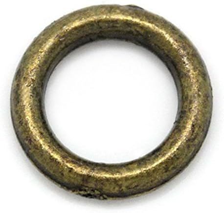 6mm(2/8") Dia. Bronze Tone Soldered Closed Jump Rings 500PCs