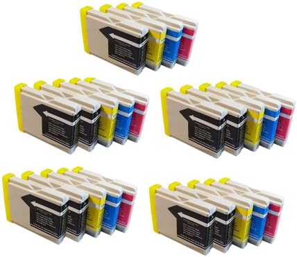 Inkcool 24-Pack Compatible Ink Cartridges for Brother LC51 MFC 230C 240C 350C 440CN 465CN 3360C 5460CN 5860CN 665CW 685CW 845CW 885CW (9BK/5C/5Y/5M)