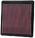 K&N Engine Air Filter: Increase Power & Acceleration, Washable, Premium, Replacement Car Air Filter: Compatible with 2005-2010 Ford Mustang and Mustang GT, 33-2298