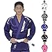 Elite Sports IBJJF Ultra Light Brazilian Jiu Jitsu Gi For Kids with Preshrink Fabric and Free Belt, Navy, C1