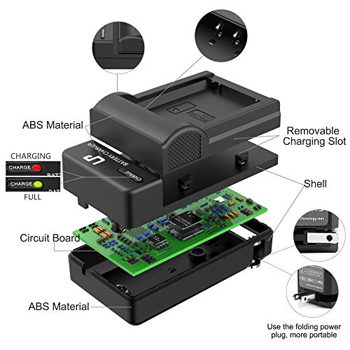 LPE10 Battery Charger Pack, LP 1Pack Battery & Charger, Compatible