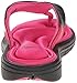 Nike Women's Comfort Thong Black/Vivid Pink/White Sandal 5 B - Medium