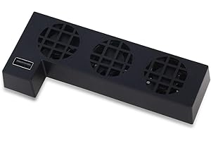 OSTENT External USB Port 3 Built-in Cooling Fans Cooler for Xbox One X Console