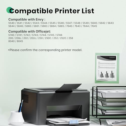 62XL Cartucce d'inchiostro Sostituzione per Cartucce HP 62 Nero e Colore per Cartucce HP 62 XL per HP Envy 5540 5640 5547 7640 5644 5646 per Officejet 5740 5742 5744 200 250 (Nero Tri-Colore, 2-Pack)