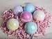 CUCGEN Bath Bombs Gift Set of 6 - USA Handmade with Natural Ingredients & Premium Fragrance Oil Blends - Coconut Oil - 4.5oz Each Individually Shrink Wrapped - Non-Greasy & No Glitter