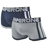 Paul Kevin 2-Pack Mesh Low-waist Mens Underwear Trunks